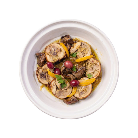 Mqali Chicken With Olives